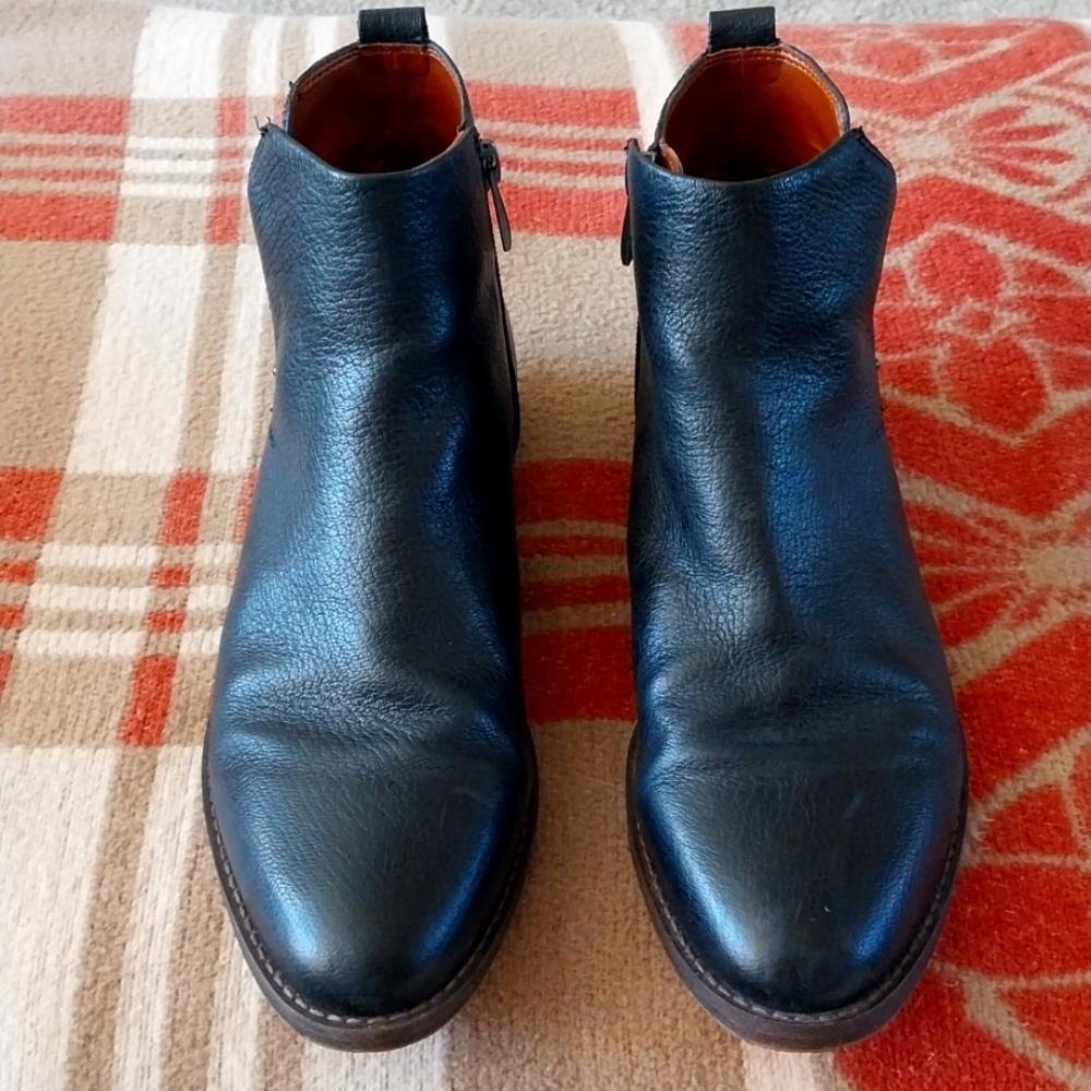 Franco Sarto Black Leather Boots
